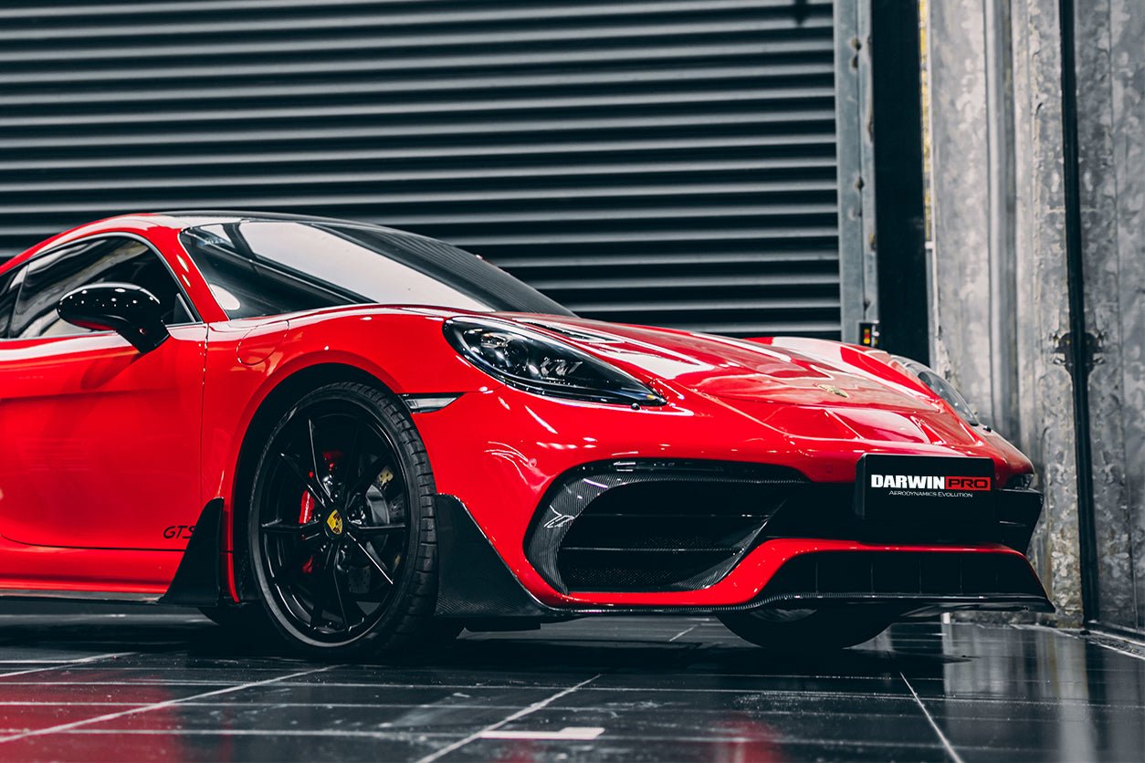 Porsche 718 Cayman & Boxster Stuttmate Carbon Fiber Front Bumper (2016-2020)